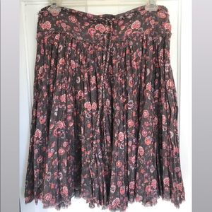American eagle boho cotton floral skirt new!!